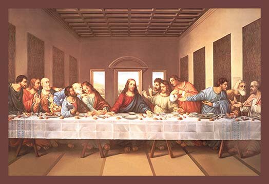 The Last Supper Piece Unframed Graphic Art Print Set